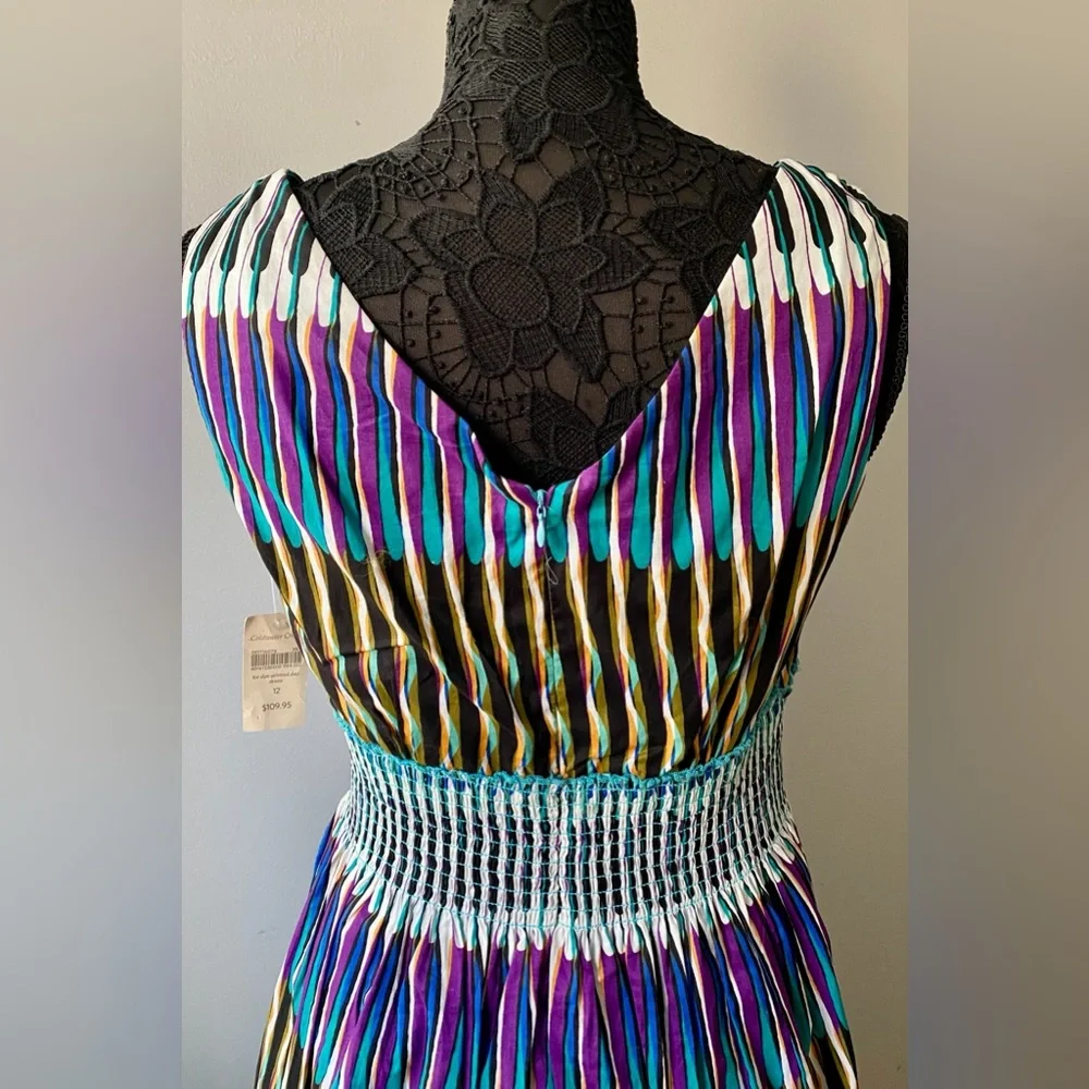 Coldwater Creek Printed Cotton Day Dress. Size 12. NWT. - Picture 5 of 6